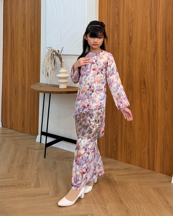 (PRE-ORDER) - LUXE KURUNG KIDS - MISTY BLOOM – Nadine